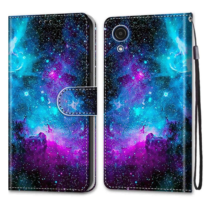 Læder Cover Samsung Galaxy A03 Core Kosmisk Himmel