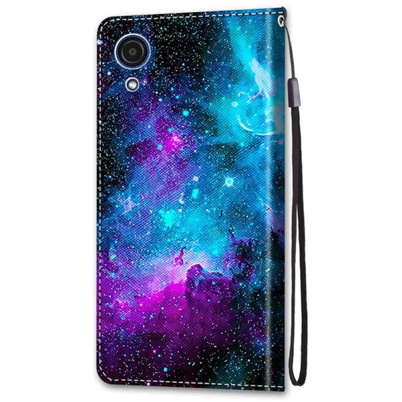 Læder Cover Samsung Galaxy A03 Core Kosmisk Himmel