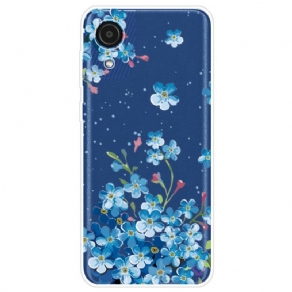 Mobilcover Samsung Galaxy A03 Core Blå Blomster