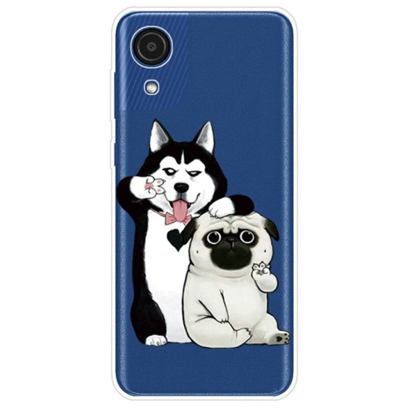 Mobilcover Samsung Galaxy A03 Core Sjove Hunde