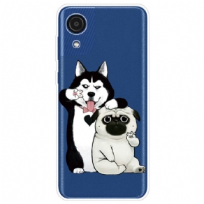 Mobilcover Samsung Galaxy A03 Core Sjove Hunde