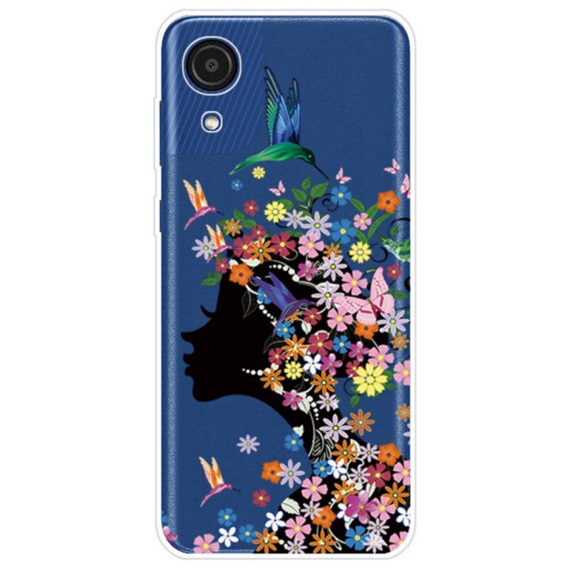 Mobilcover Samsung Galaxy A03 Core Smukt Blomsterhoved