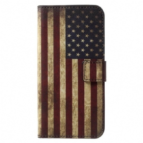 Flip Cover Honor 9 Usa Flag