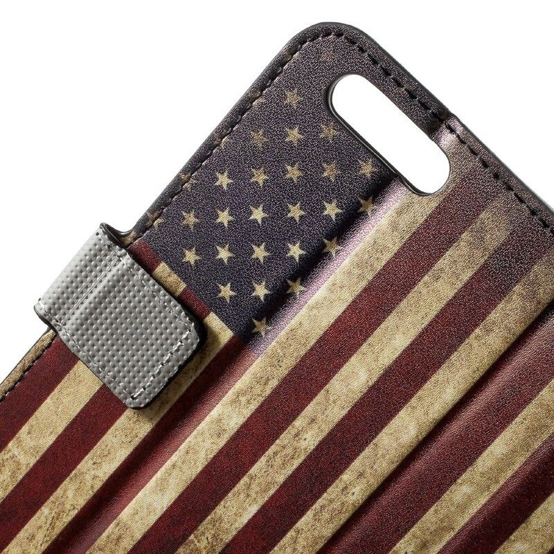 Flip Cover Honor 9 Usa Flag