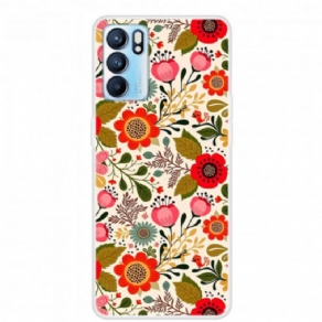 Cover Oppo Reno 6 5G Blomstertapet