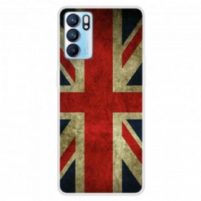 Cover Oppo Reno 6 5G Engelsk Flag