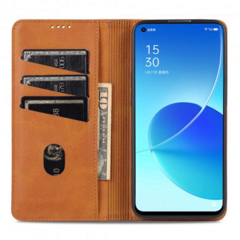 Cover Oppo Reno 6 5G Flip Cover Azns Læderstil