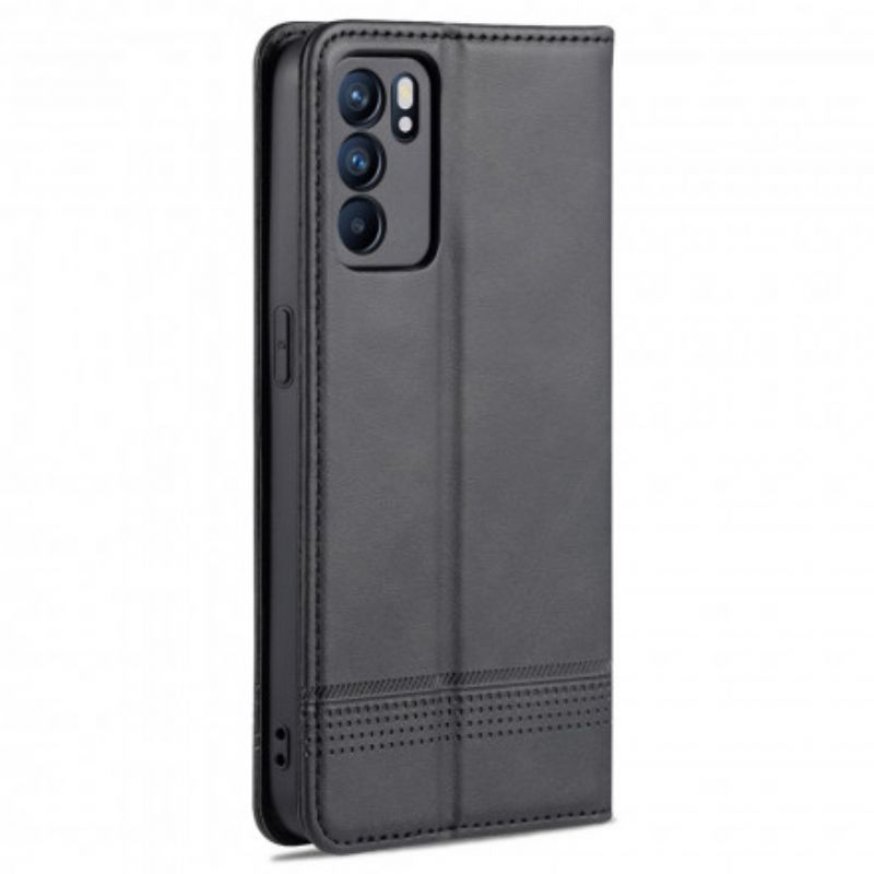 Cover Oppo Reno 6 5G Flip Cover Azns Læderstil