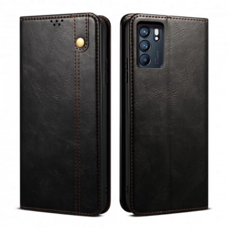 Cover Oppo Reno 6 5G Flip Cover Vokset Kunstlæder