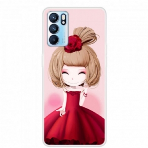 Cover Oppo Reno 6 5G Manga Lady