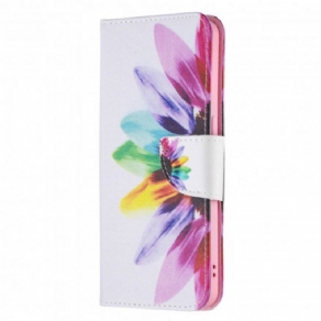 Flip Cover Oppo Reno 6 5G Akvarelblomst