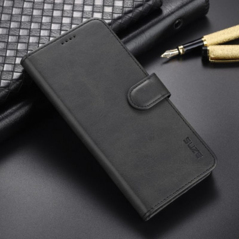 Flip Cover Oppo Reno 6 5G Azns Lædereffekt