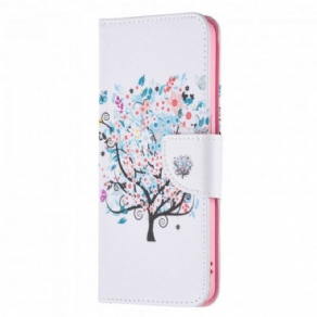 Flip Cover Oppo Reno 6 5G Blomstret Træ