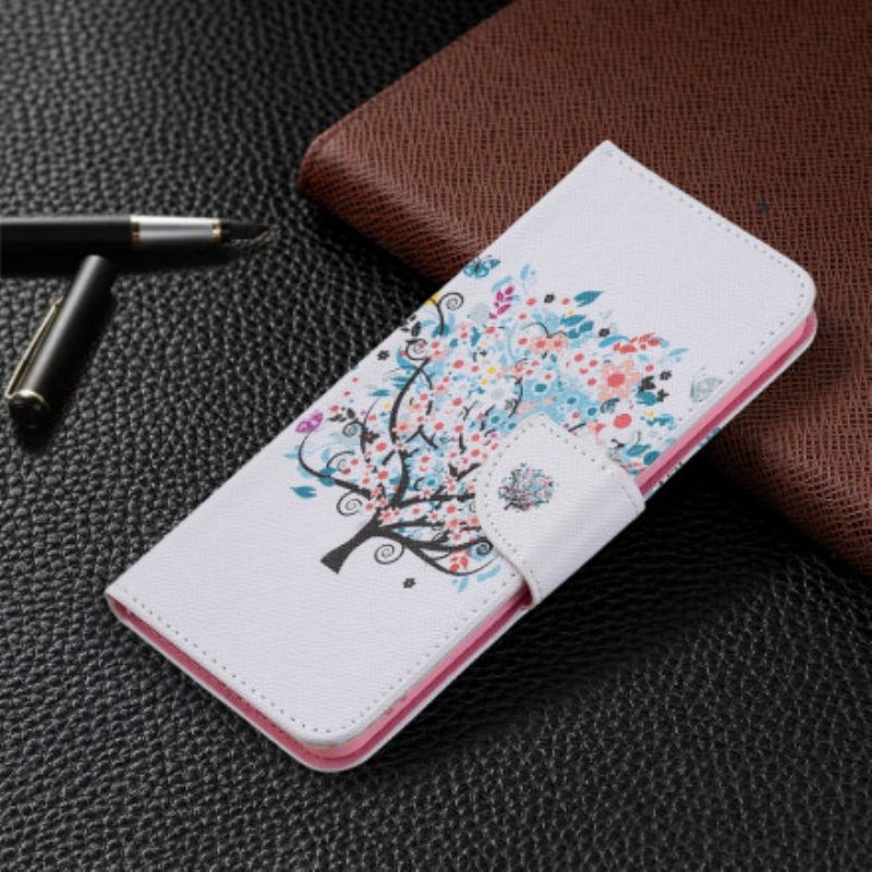 Flip Cover Oppo Reno 6 5G Blomstret Træ