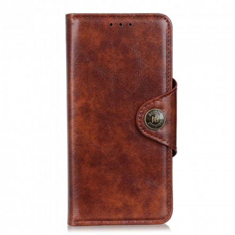 Flip Cover Oppo Reno 6 5G Faux Læder Knap Vintage