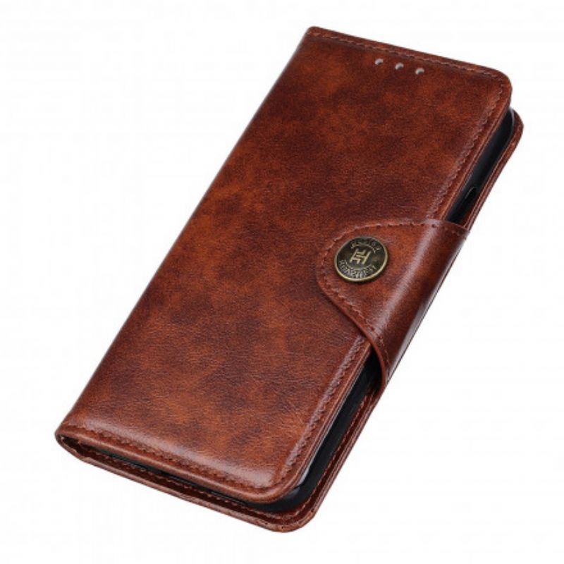 Flip Cover Oppo Reno 6 5G Faux Læder Knap Vintage