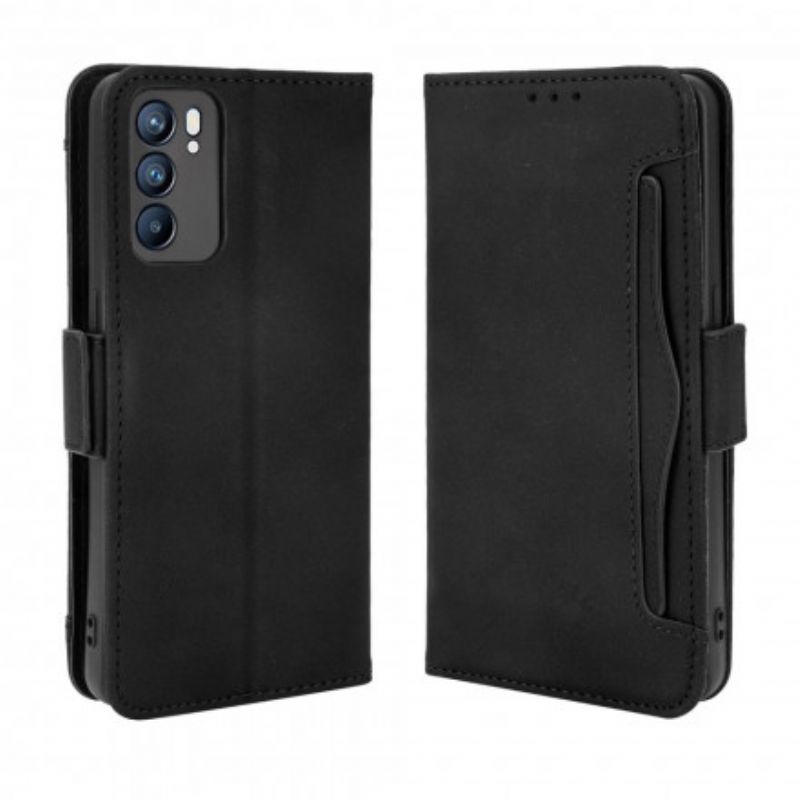 Flip Cover Oppo Reno 6 5G Førsteklasses Multikort