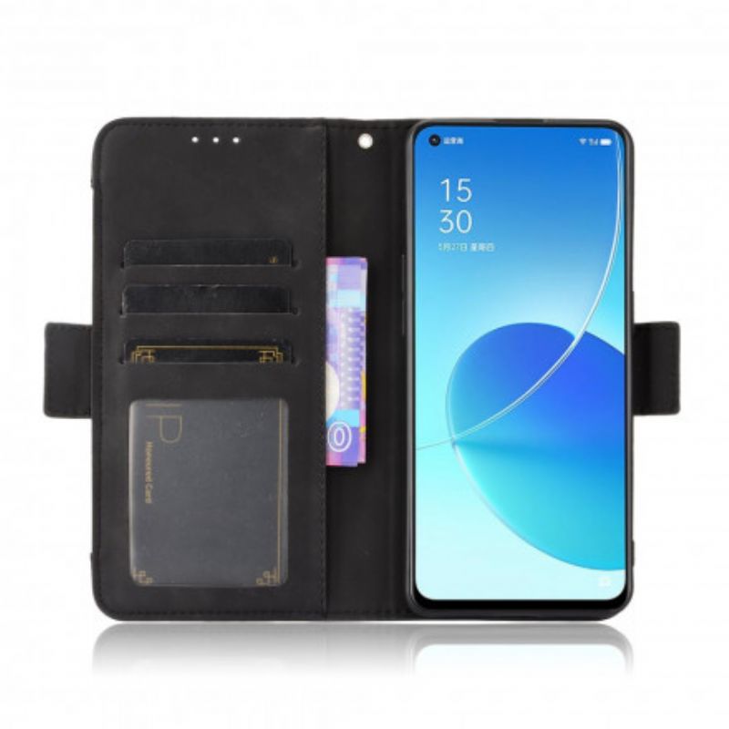 Flip Cover Oppo Reno 6 5G Førsteklasses Multikort