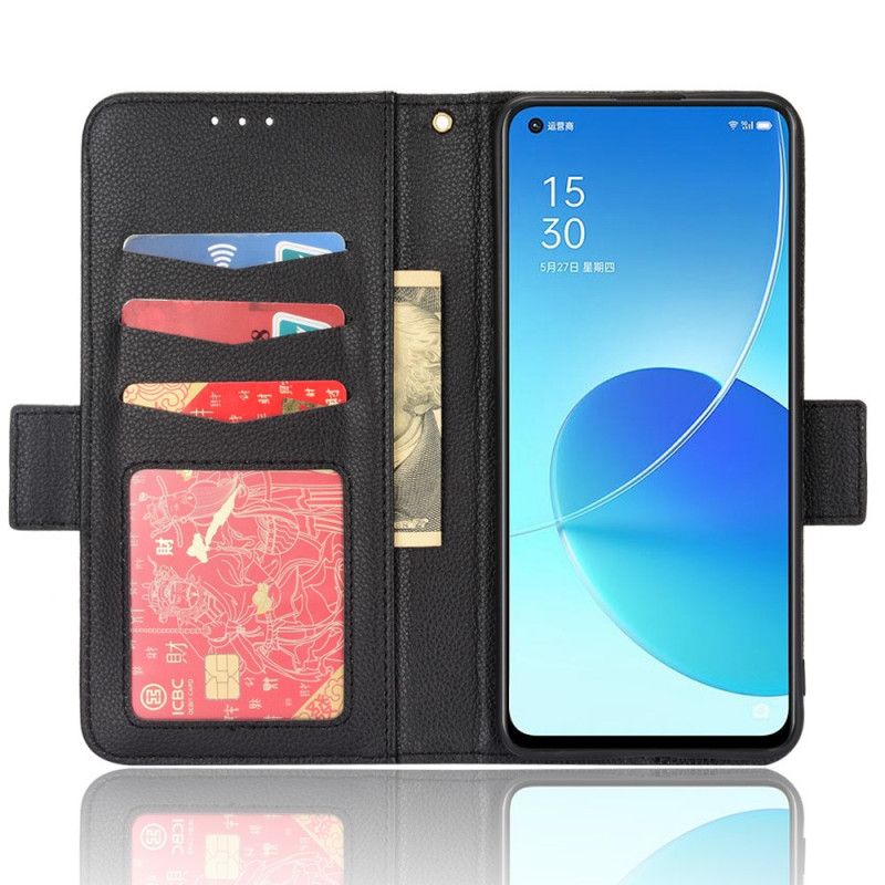 Flip Cover Oppo Reno 6 5G Læder Cover Dobbelt Nye Farver Flap