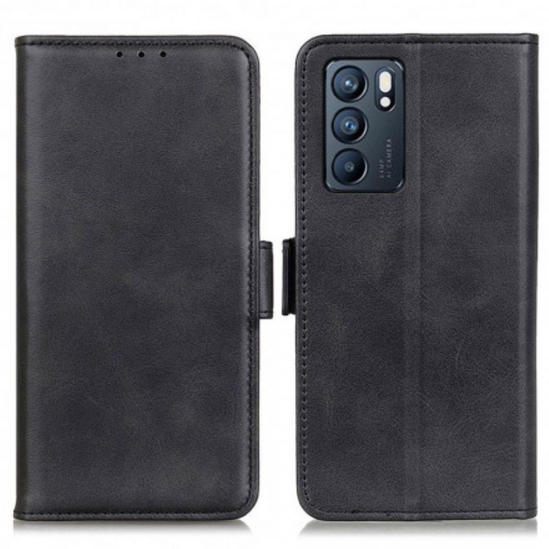 Flip Cover Oppo Reno 6 5G Læder Cover Dobbeltklap