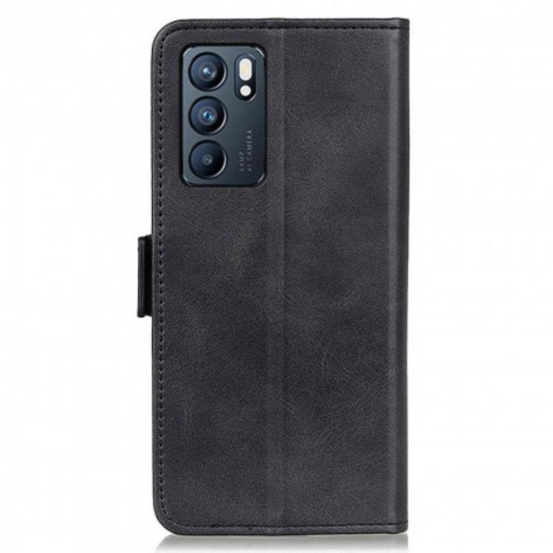 Flip Cover Oppo Reno 6 5G Læder Cover Dobbeltklap