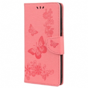 Flip Cover Oppo Reno 6 5G Med Snor Splendid Strap Sommerfugle