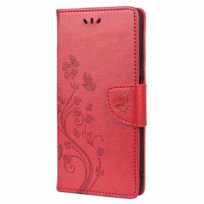 Flip Cover Oppo Reno 6 5G Sommerfugle Og Blomster