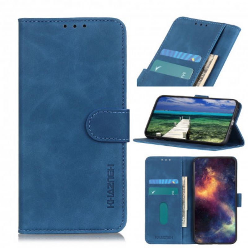 Flip Cover Oppo Reno 6 5G Vintage Lædereffekt Khazneh