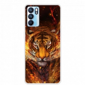 Mobilcover Oppo Reno 6 5G Fleksibel Tiger