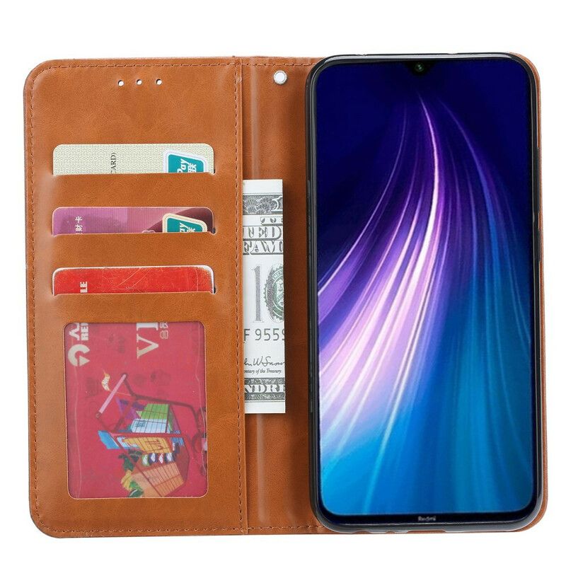 Cover Xiaomi Redmi Note 8T Flip Cover Faux Læder Kortholder