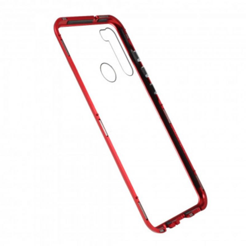 Cover Xiaomi Redmi Note 8T Hærdet Glas Og Metal Foran Og Bagpå