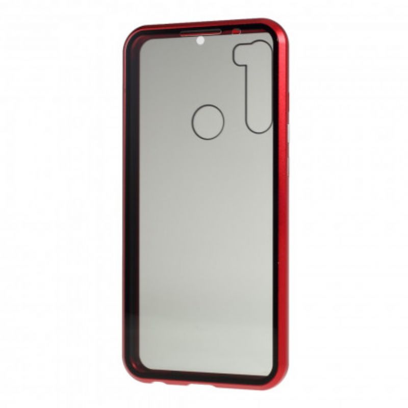 Cover Xiaomi Redmi Note 8T Hærdet Glas Og Metal Foran Og Bagpå