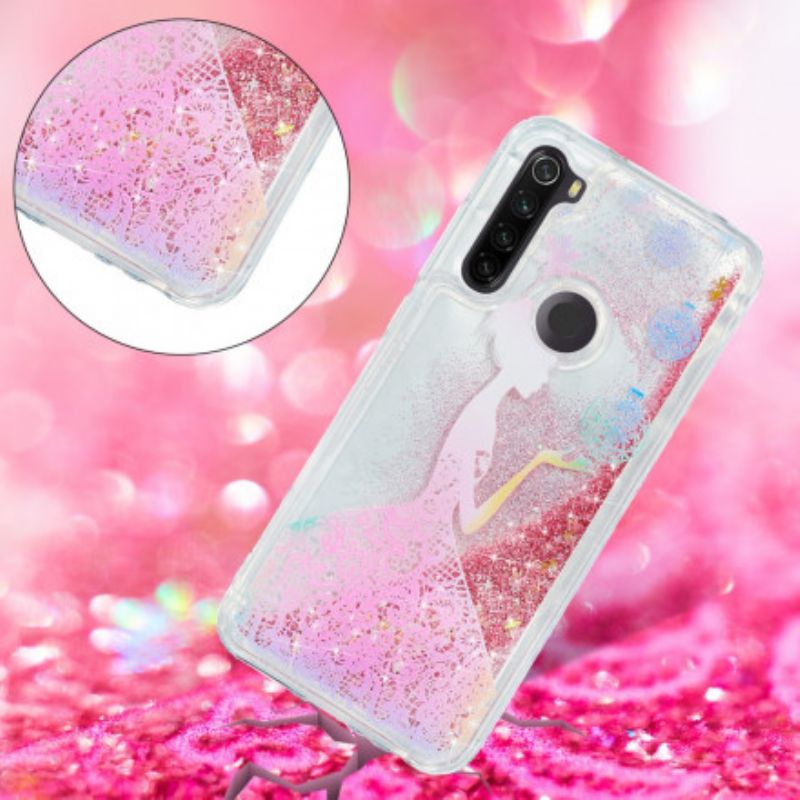 Cover Xiaomi Redmi Note 8T Pailletterkvinde