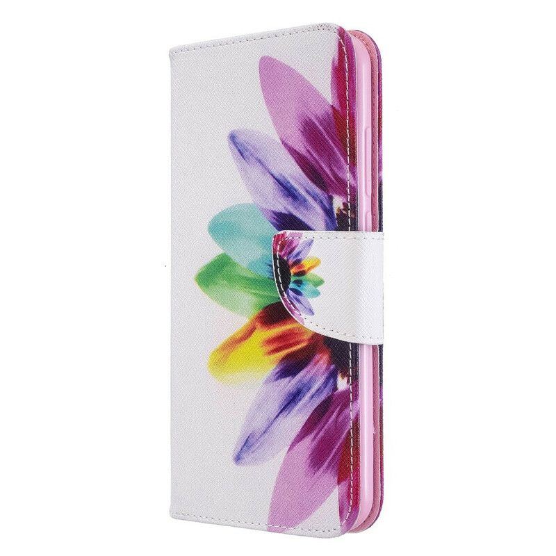 Flip Cover Xiaomi Redmi Note 8T Akvarelblomst