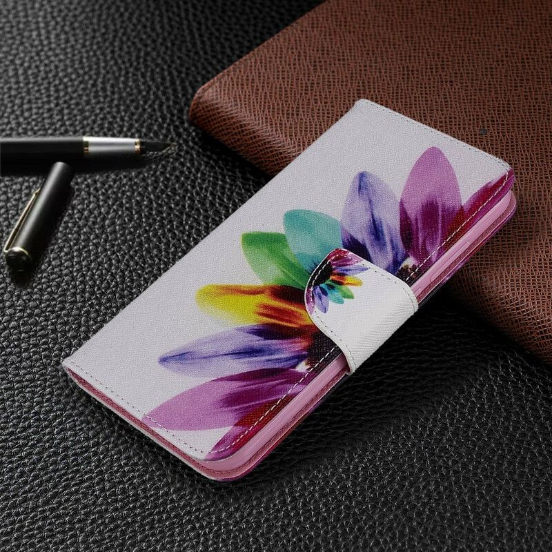 Flip Cover Xiaomi Redmi Note 8T Akvarelblomst