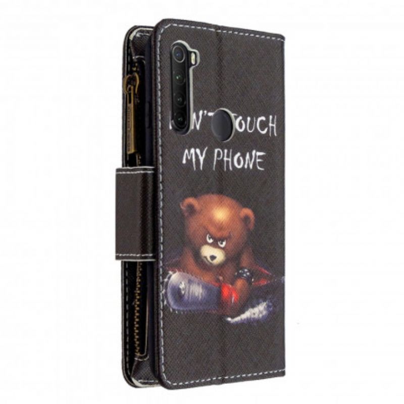 Flip Cover Xiaomi Redmi Note 8T Bear Lynlåslomme