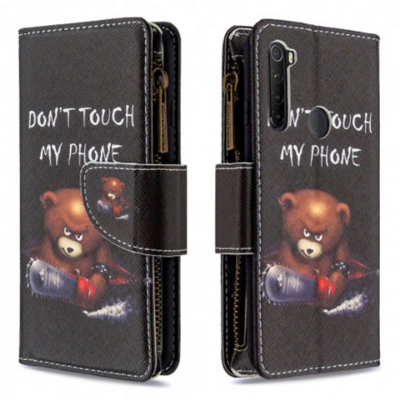 Flip Cover Xiaomi Redmi Note 8T Bear Lynlåslomme