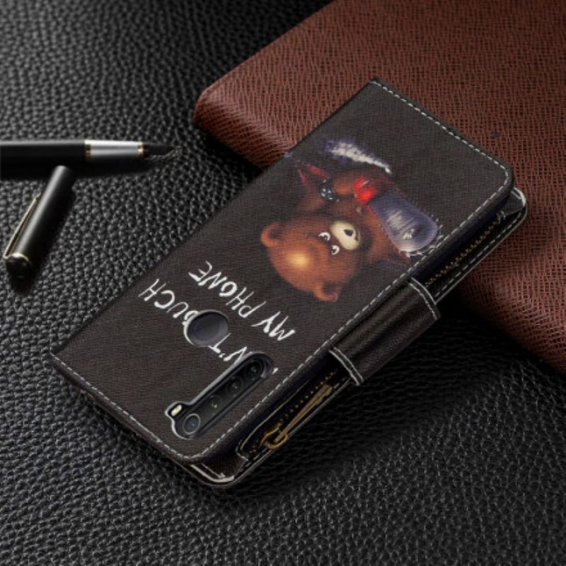 Flip Cover Xiaomi Redmi Note 8T Bear Lynlåslomme