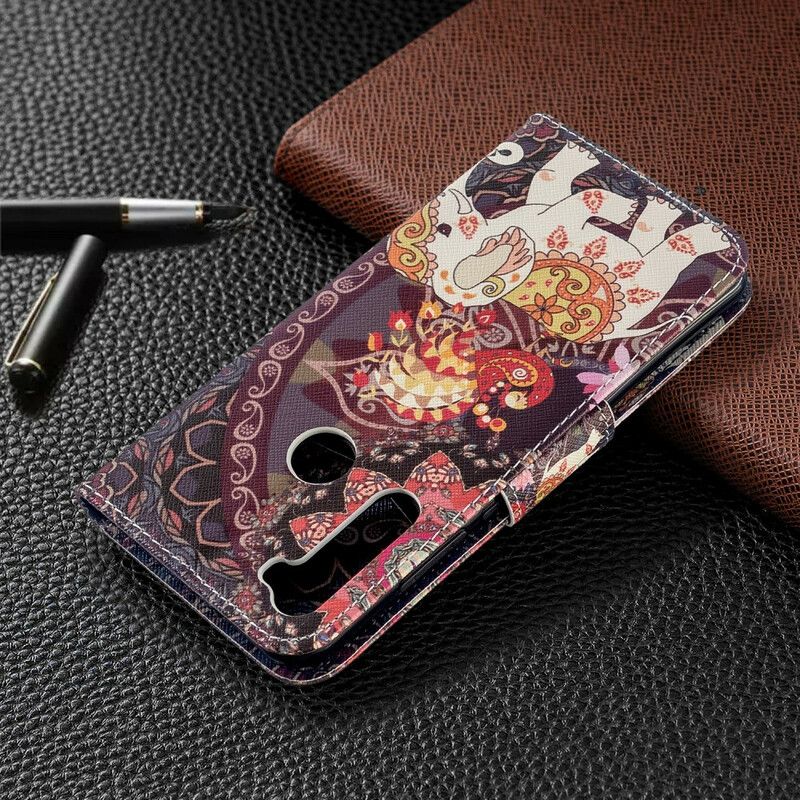 Flip Cover Xiaomi Redmi Note 8T Indiske Elefanter