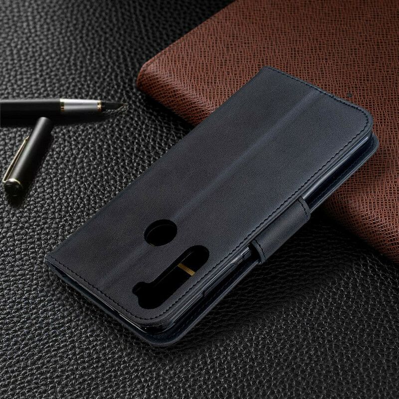 Flip Cover Xiaomi Redmi Note 8T Læder Cover Glat Skrå Klap