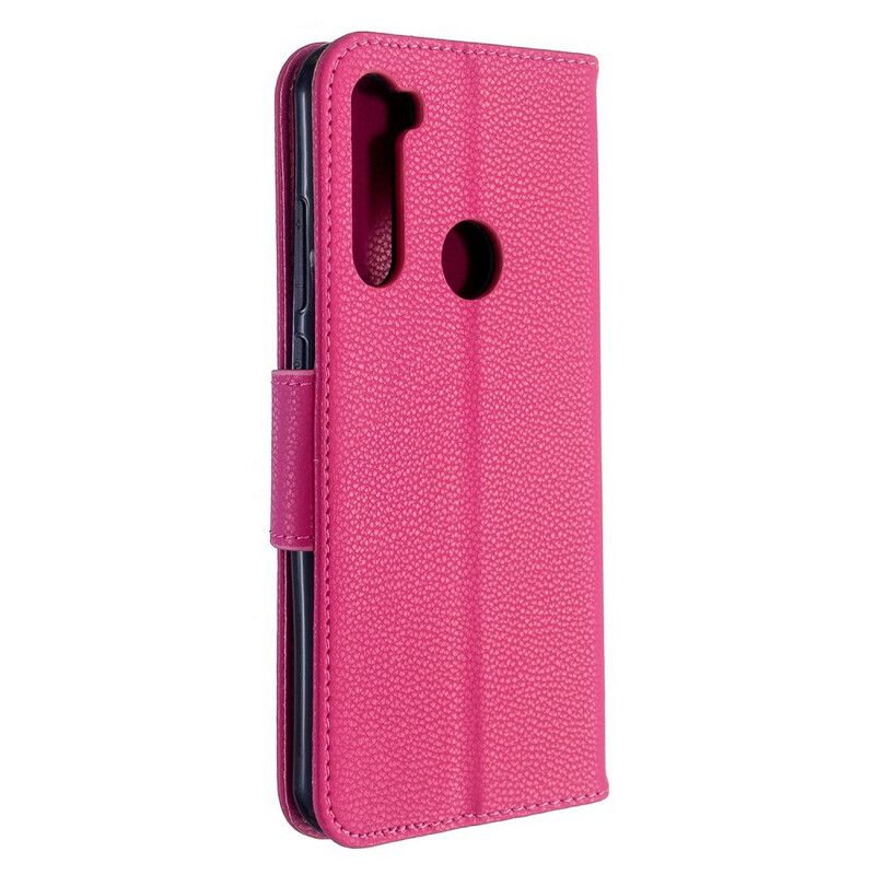 Flip Cover Xiaomi Redmi Note 8T Læder Cover Litchi Flap Skrå