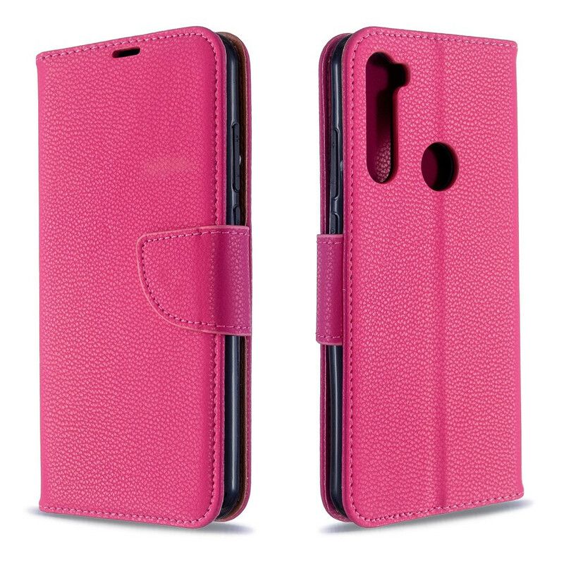 Flip Cover Xiaomi Redmi Note 8T Læder Cover Litchi Flap Skrå