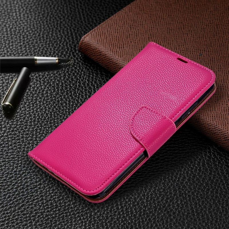 Flip Cover Xiaomi Redmi Note 8T Læder Cover Litchi Flap Skrå