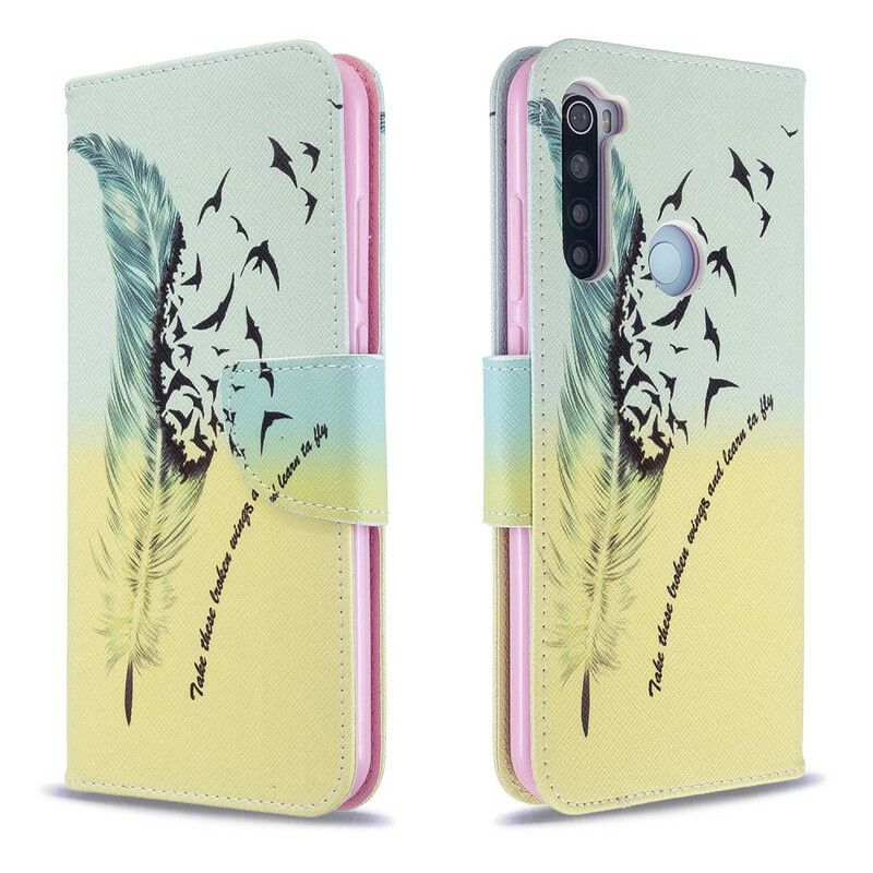 Flip Cover Xiaomi Redmi Note 8T Lær At Flyve