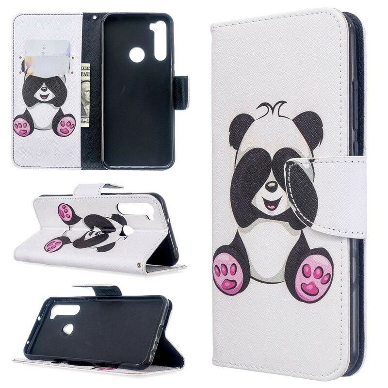 Flip Cover Xiaomi Redmi Note 8T Panda Sjov