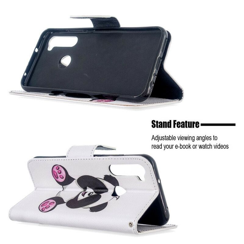 Flip Cover Xiaomi Redmi Note 8T Panda Sjov