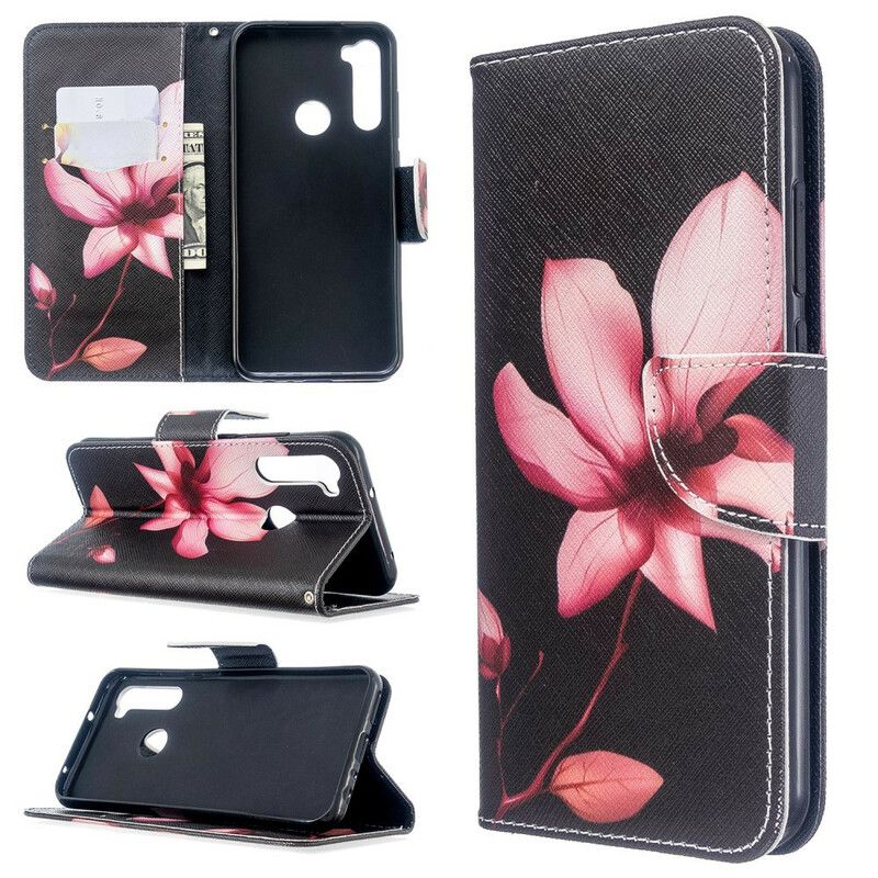 Flip Cover Xiaomi Redmi Note 8T Pink Blomst