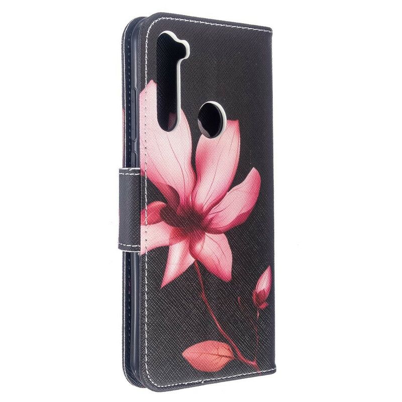 Flip Cover Xiaomi Redmi Note 8T Pink Blomst