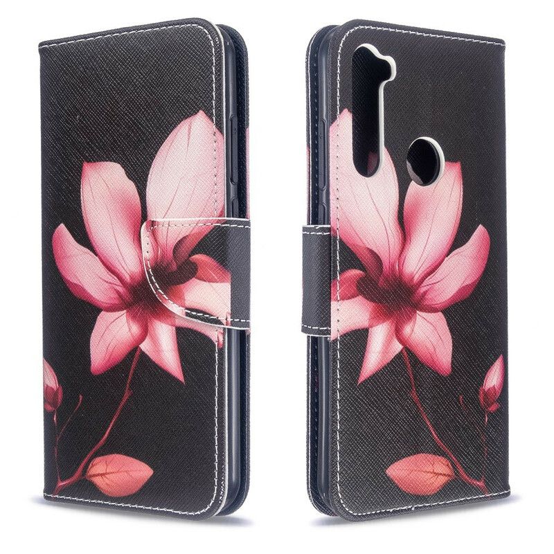 Flip Cover Xiaomi Redmi Note 8T Pink Blomst