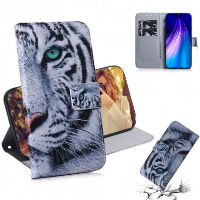 Flip Cover Xiaomi Redmi Note 8T Tigeransigt